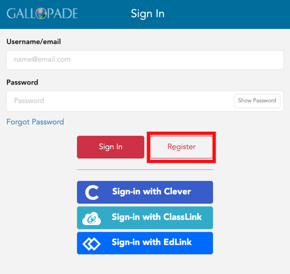 New Teacher Registration with an Access Code