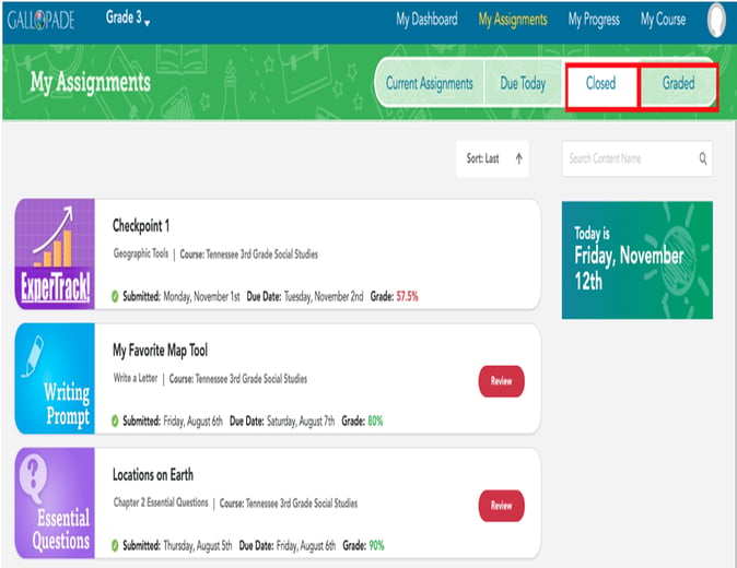 Where Do Students Go to View Assignment Scores?
