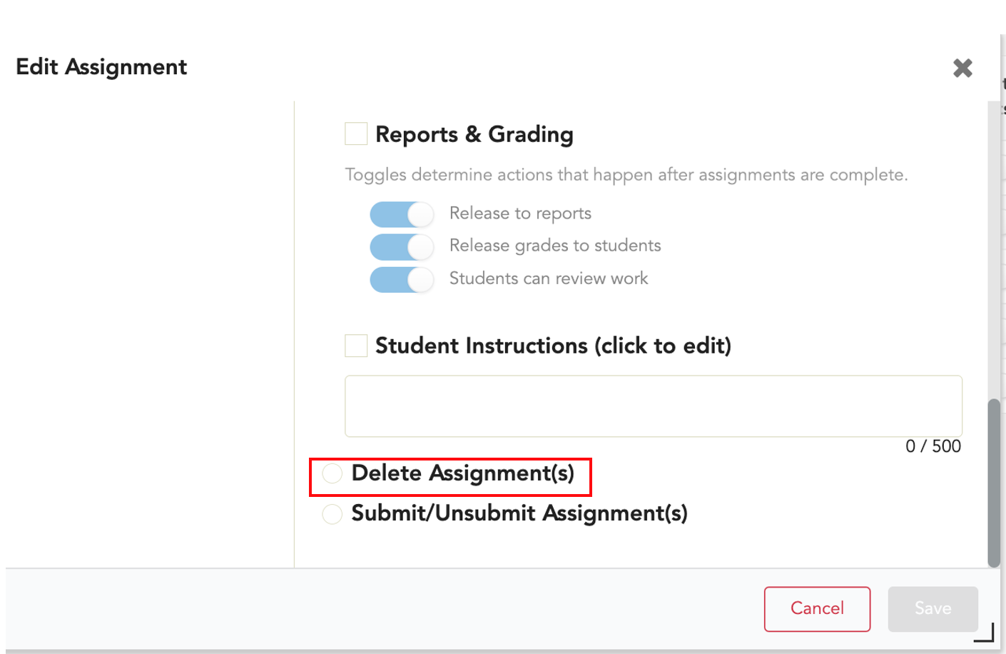 delete assignment constructor